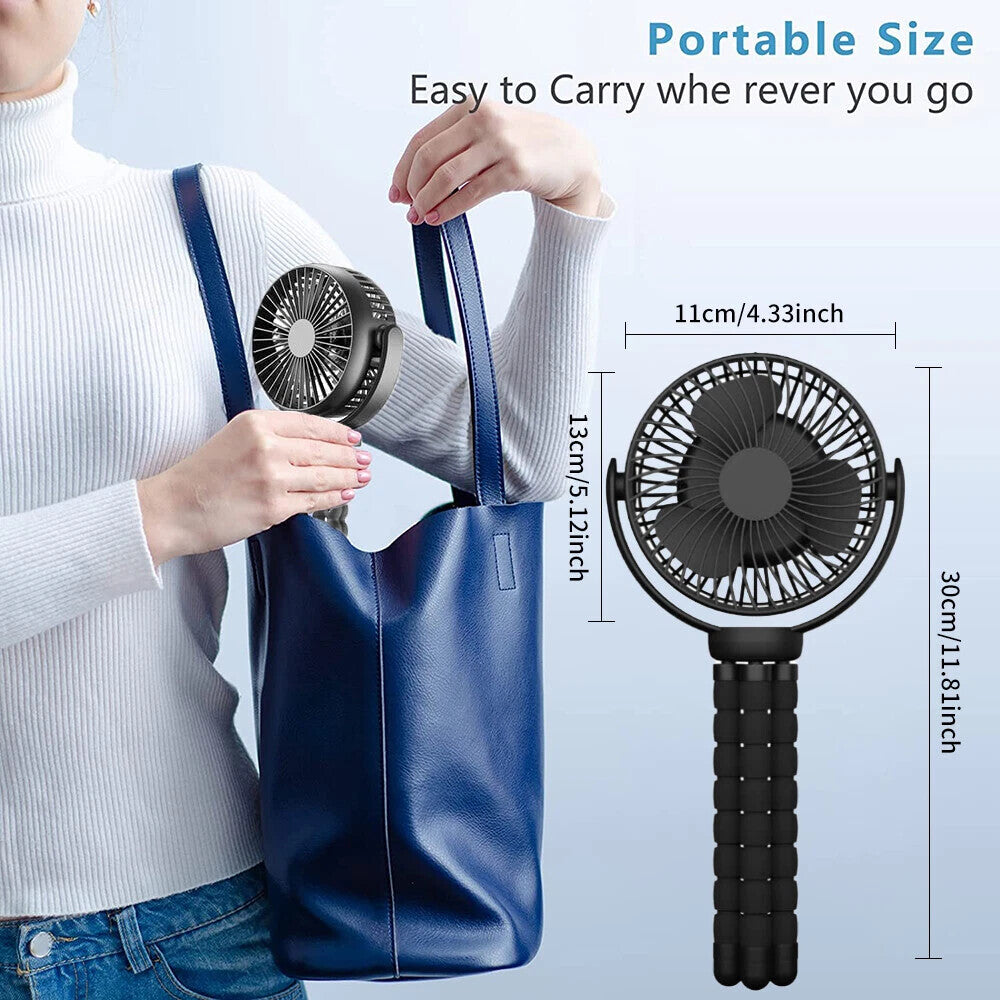 Bladeless Neckband Fan - Portable USB Rechargeable Hanging Cooler for Comfortable Wear in the UK