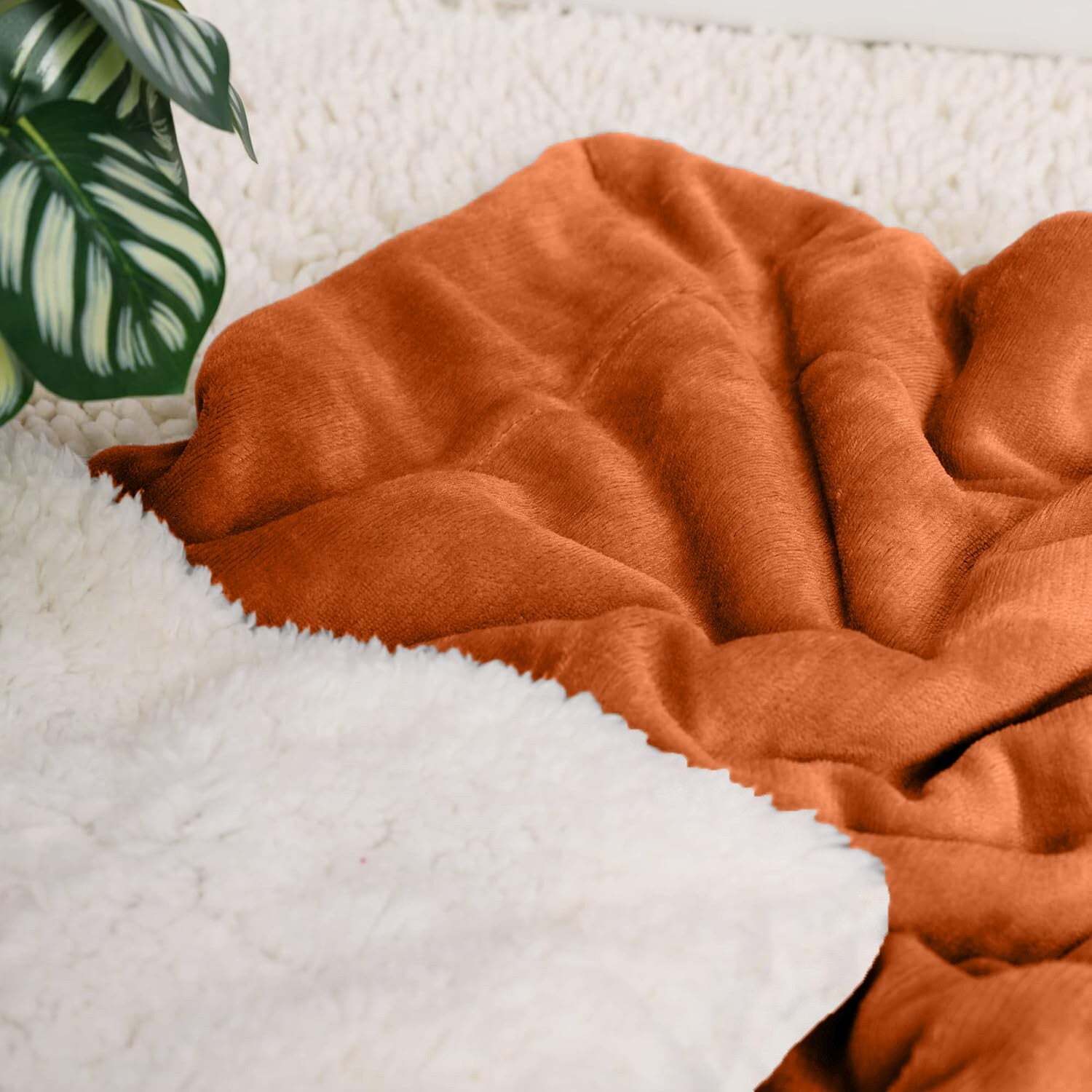 Sherpa Flannel Fleece Blanket Heavy Winter Throw for Bed Sofa Extra Warm Blanket