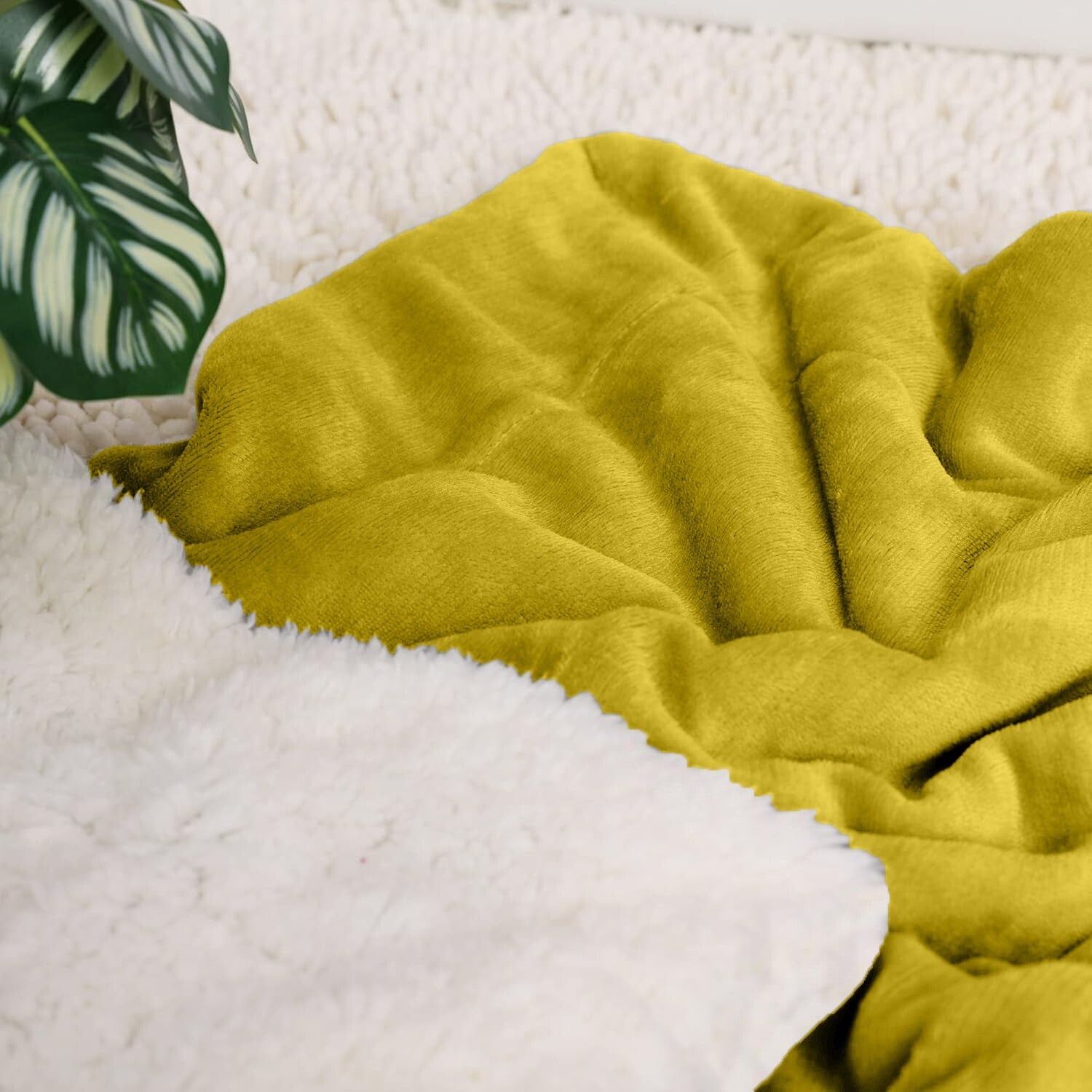 Sherpa Flannel Fleece Blanket Heavy Winter Throw for Bed Sofa Extra Warm Blanket