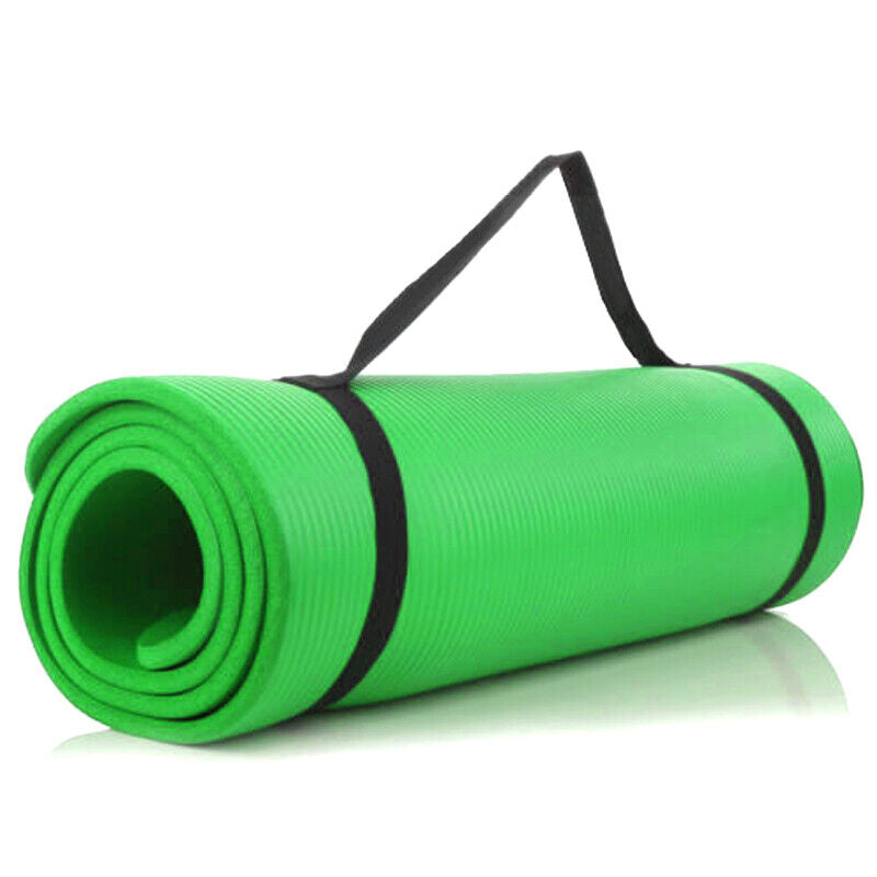 61X 185Cm Yoga Mat 15Mm Thick Gym Exercise Fitness Pilates Workout Mat Non Slip