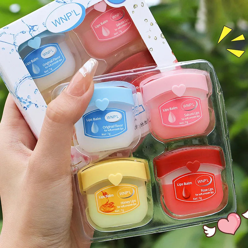 New 4/6/8Pcs Moisturizing Lip Balm Sets Lipstick Makeup Natural Plant Base Moisturizer Lip Balm Anti-Cracking Lips Skin Care