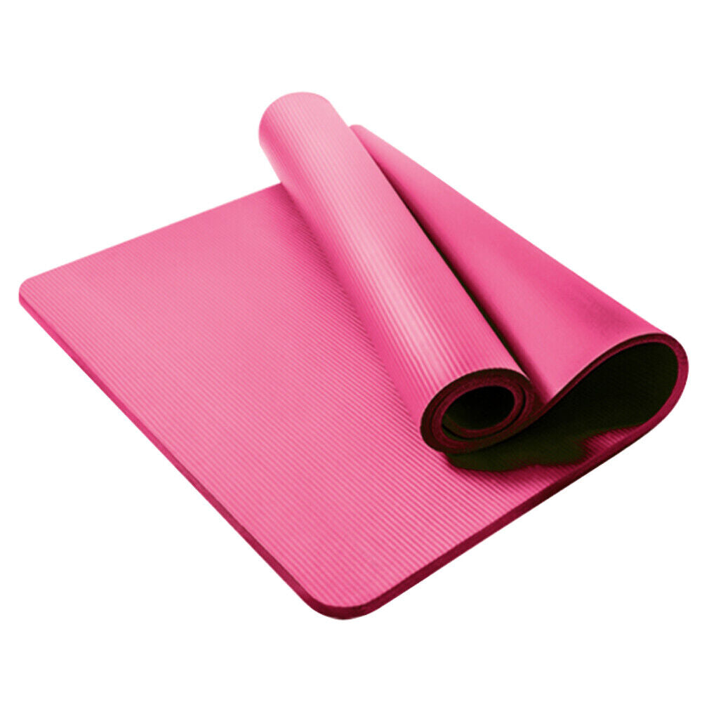 61X 185Cm Yoga Mat 15Mm Thick Gym Exercise Fitness Pilates Workout Mat Non Slip