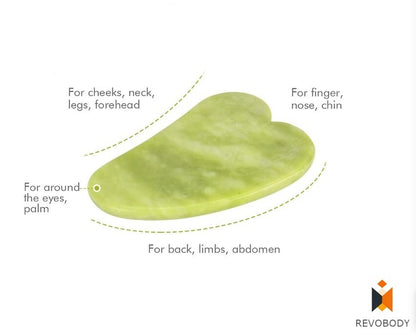 Gua Sha and Face Jade Roller Box Set Facial Beauty Body anti Ageing Tools