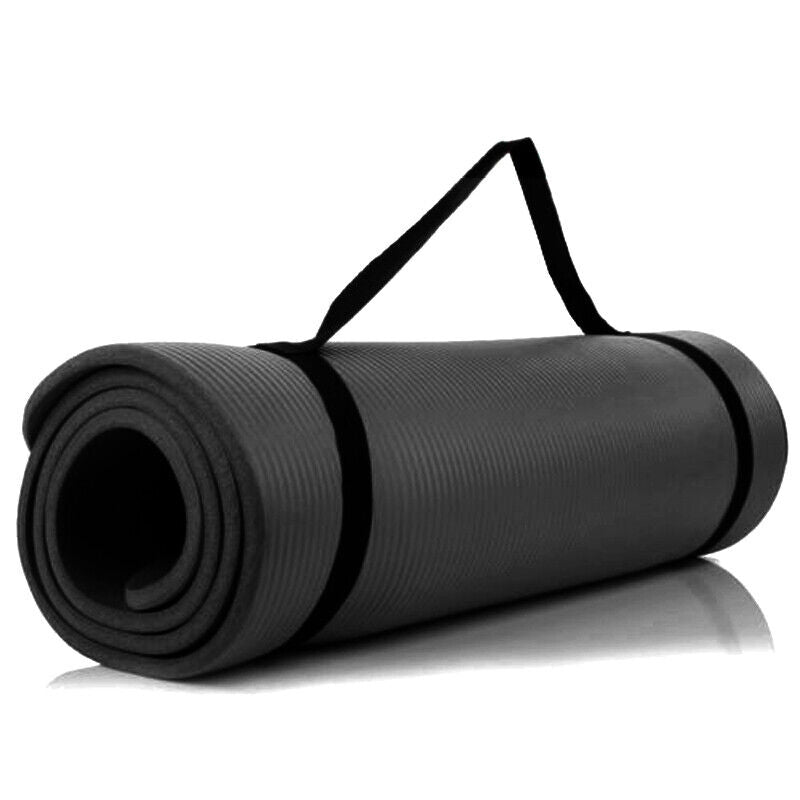 61X 185Cm Yoga Mat 15Mm Thick Gym Exercise Fitness Pilates Workout Mat Non Slip