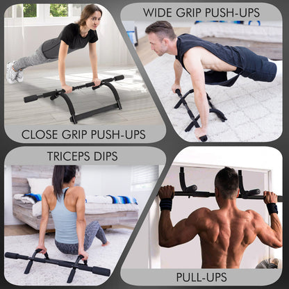 Doorway Pull-Up Bar for Home Gym - Chin-Up and Dip Exercise Equipment