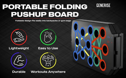 Push up Board 12In1 Chest Back Triceps Portable Folding Exercise Workout Station