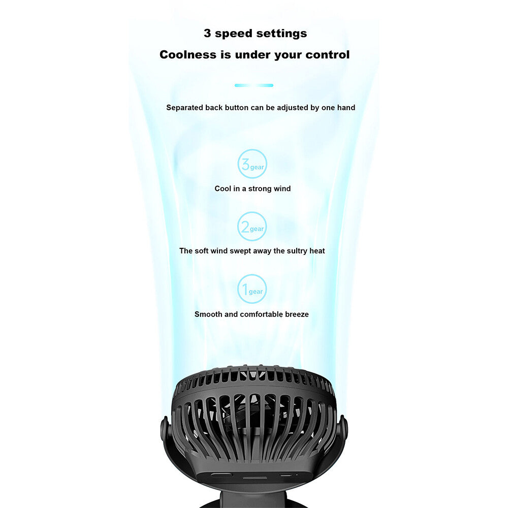 Bladeless Neckband Fan - Portable USB Rechargeable Hanging Cooler for Comfortable Wear in the UK