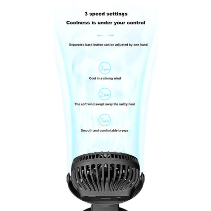 Bladeless Neckband Fan - Portable USB Rechargeable Hanging Cooler for Comfortable Wear in the UK