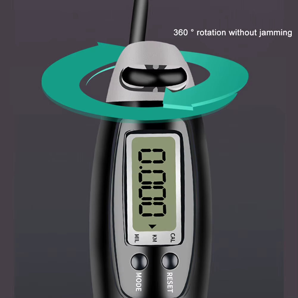 Cordless Skipping Rope Jump Ropes Smart Screen with Weighted for Sports Fiess~