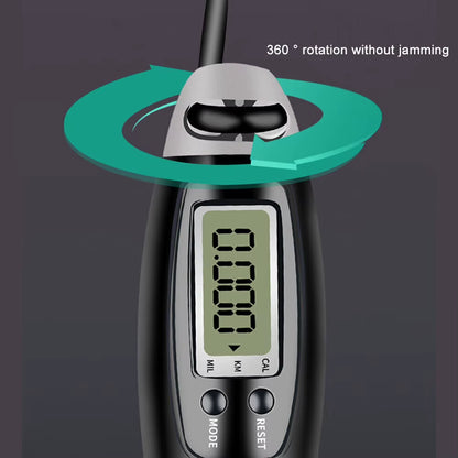 Cordless Skipping Rope Jump Ropes Smart Screen with Weighted for Sports Fiess~