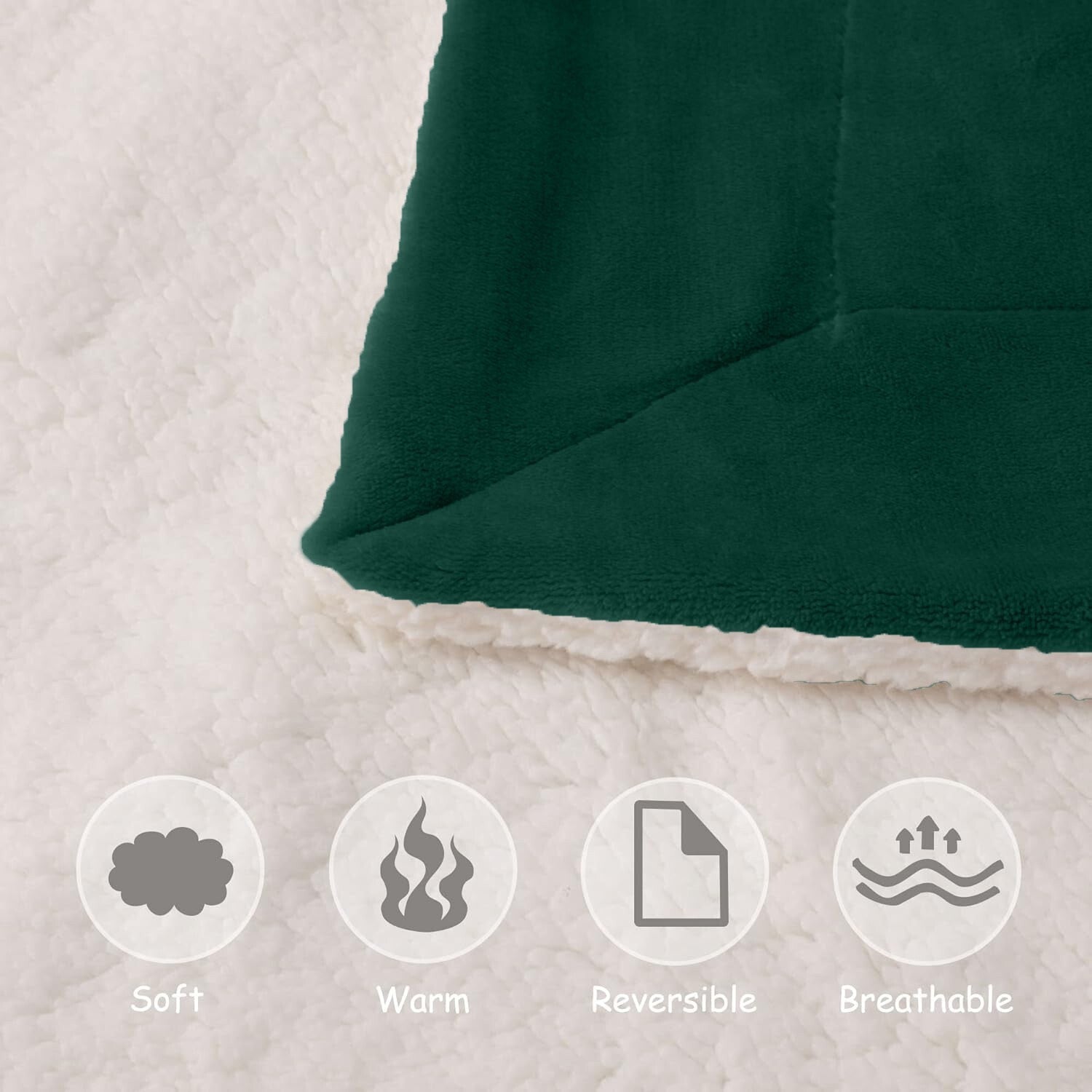 Sherpa Flannel Fleece Blanket Heavy Winter Throw for Bed Sofa Extra Warm Blanket