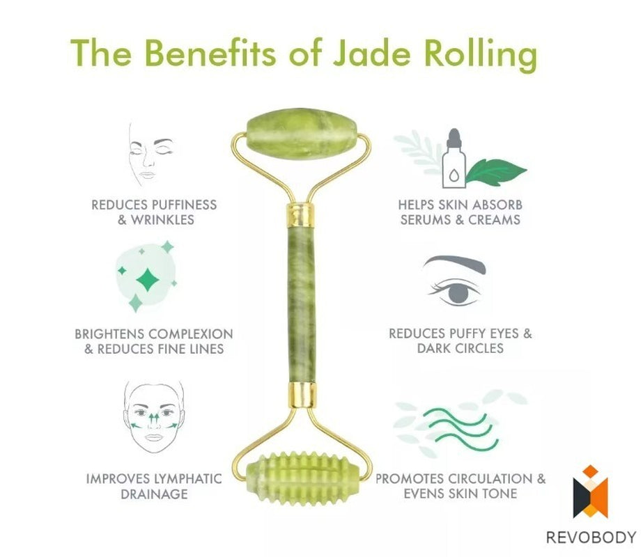 Gua Sha and Face Jade Roller Box Set Facial Beauty Body anti Ageing Tools