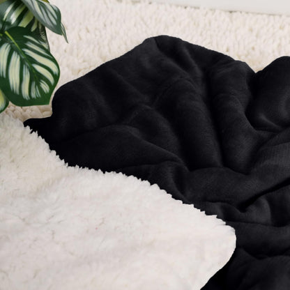 Sherpa Flannel Fleece Blanket Heavy Winter Throw for Bed Sofa Extra Warm Blanket