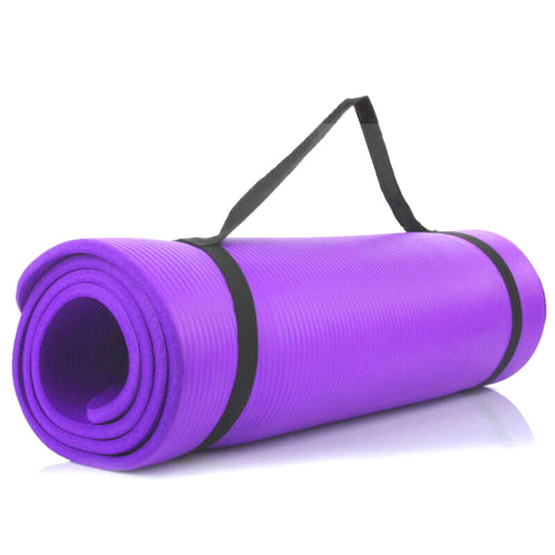 61X 185Cm Yoga Mat 15Mm Thick Gym Exercise Fitness Pilates Workout Mat Non Slip